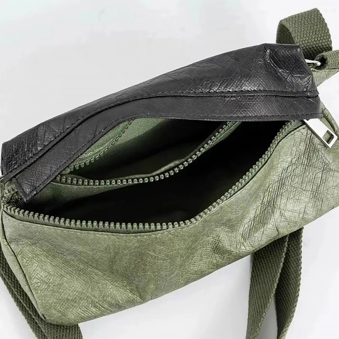 Mini Torba na Ramię Męska Wodoodporna Torba Sling Trójkątna Torba na Pas Męska Torba na Ramię Torba Kurierska Torby Crossbody Torba Boczna Męska Tyvek