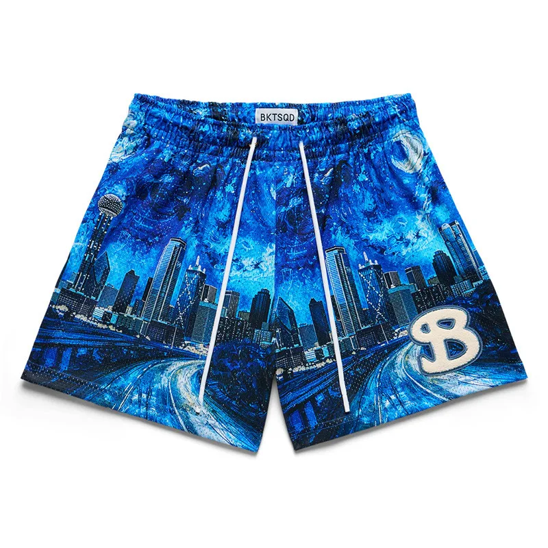 2025 BUCKETSQUAD Summer Mesh Basketball Shorts Men's Quick Drying Brand Sports Shorts Casual Trendy Running  Shorts Mens