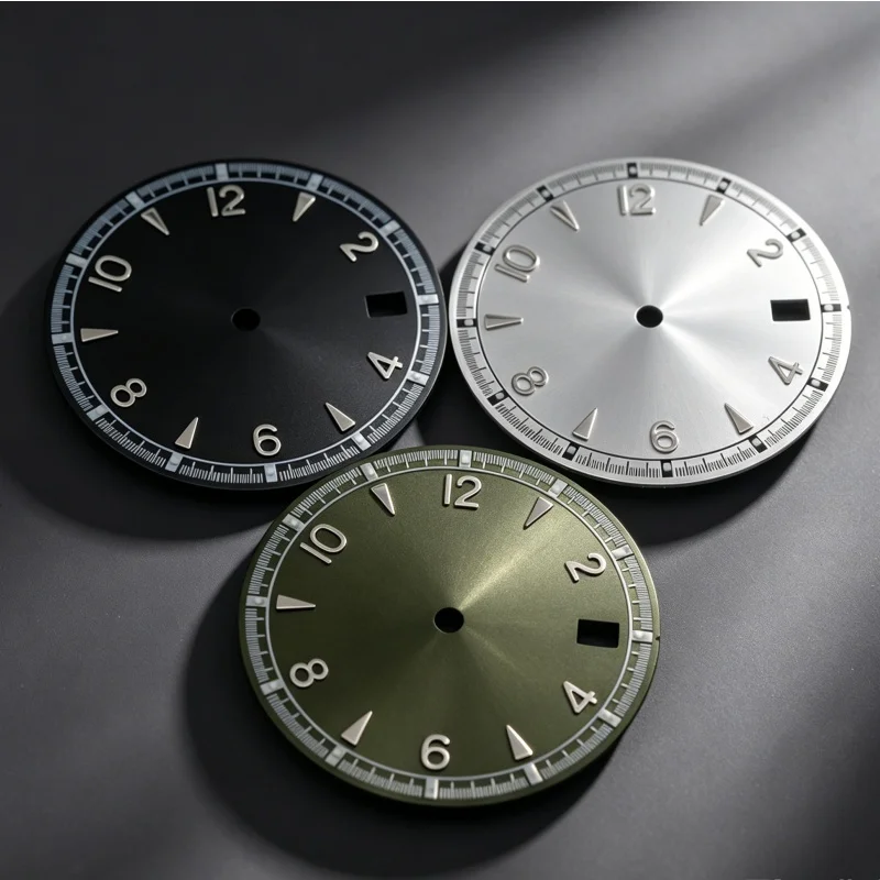30mm Custom Watch Mod Dial 3.0/3.8/4.1mm Fit SKX007 SKX009 Turtle Watch Case For NH35 Automatic Movement Repair Parts