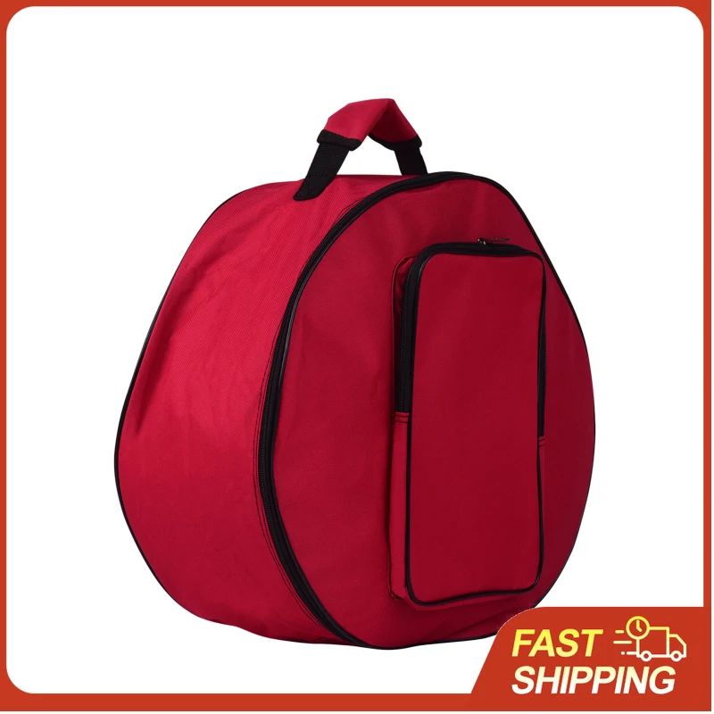 Snare Drum Backpack Water Resistant 14 Inch Storage Bag with Outside Pockets for Sticks Book Accessories Transport
