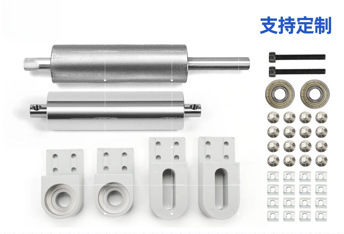 2040 Conveyor Belt Conveyor Belt Accessories Complete Set Roller Shaft Belt Assembly Line Roller Aluminum Seat