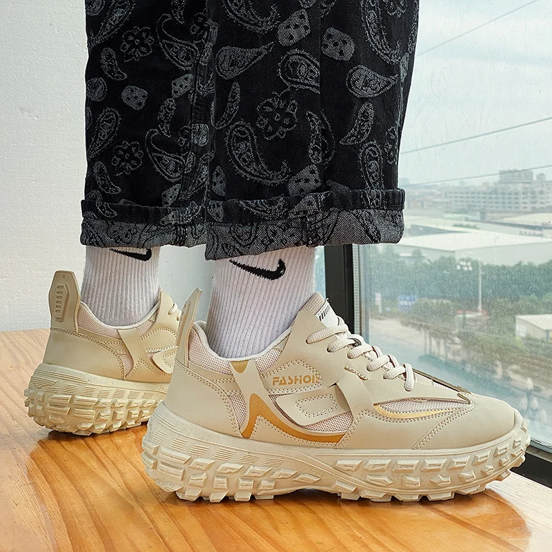 

Новая мужская повседневная обувь 2025 года, прогулочная обувь, кроссовки для прогулок, минималистичная элегантная нескользящая мягкая обувь с защитой от запаха в уличном стиле