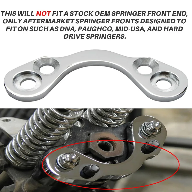 

Мотоциклетный спрингер, передняя стойка, руль, адаптер для дерева, конвертер, широкая стойка 3,5 дюйма для Bobber Chopper