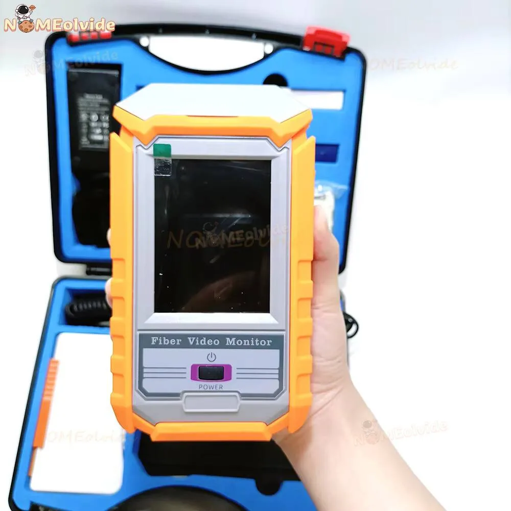 FVM-100 Inspection Fiber Video Probe Microscope Fiber Optic End Face Detector Display Optical Cleaning Tool 5pcs UPC Connector