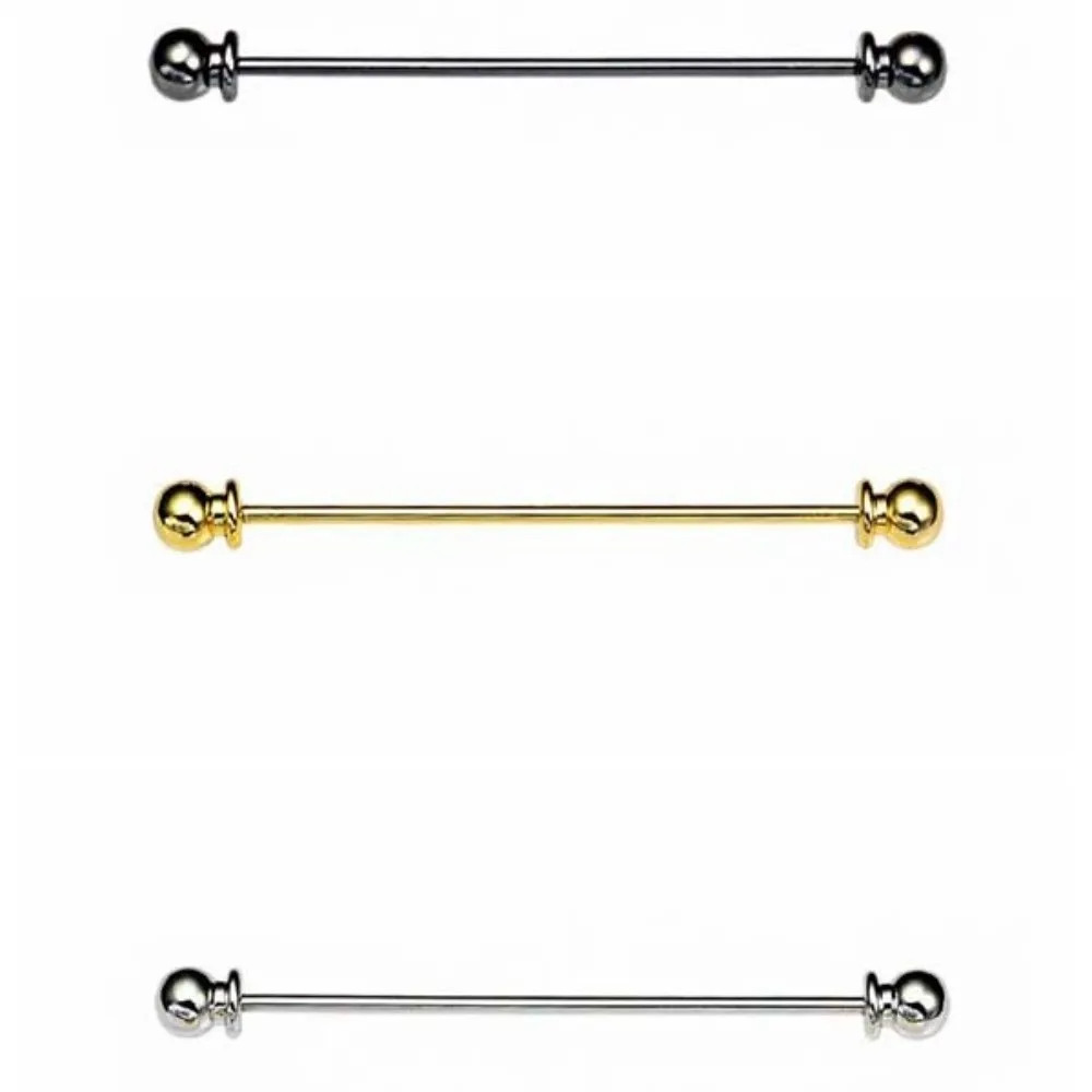 

3 pcs Cufflinks Ornament Tie Collar Needles Spiral Buckle Top Hat Design Pins for Shirt Collar Alloy Brooch
