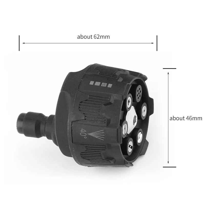 Aksesoris Cuci Mobil Mesin Cuci Tekanan Tinggi 6-dalam-1 Nosel untuk Pistol Air Baterai Lithium Nirkabel Pistol Cuci 1/4 Koneksi Cepat M14