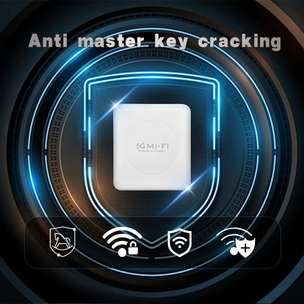 Router hotspot mobile WiFi 6 5G Supporto 10 utenti con slot per scheda SIM Router hotspot wireless Modem 5G per viaggi in ufficio a casa