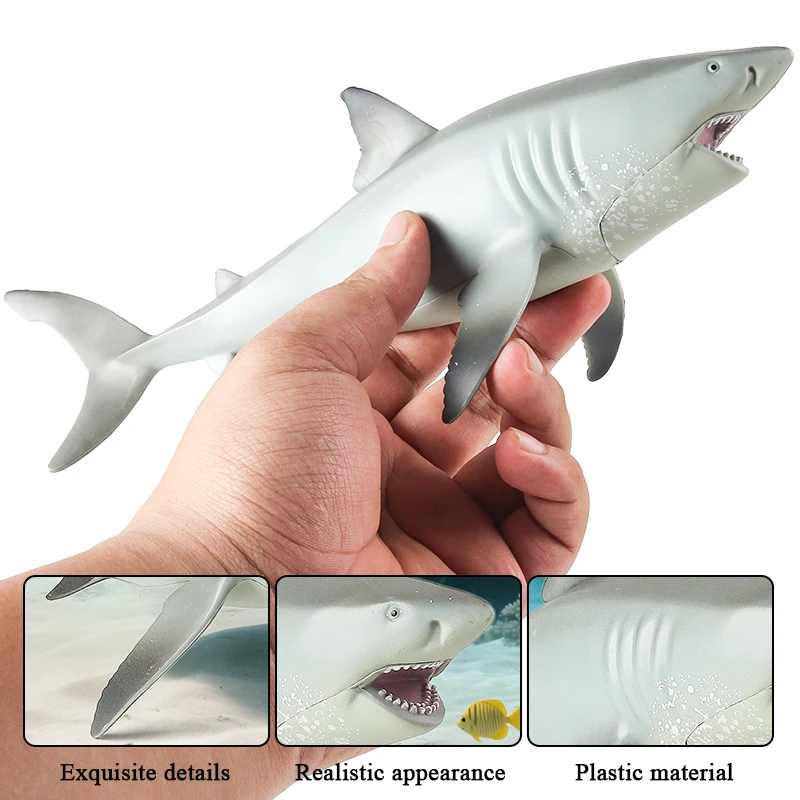 Oenux Savage Marine Sea Life Megalodon Figurka Akcji Klasyczne Zwierzęta Oceaniczne Duży Rekin Ryba Model PVC Kolekcja Zabawka Prezent dla Dziecka
