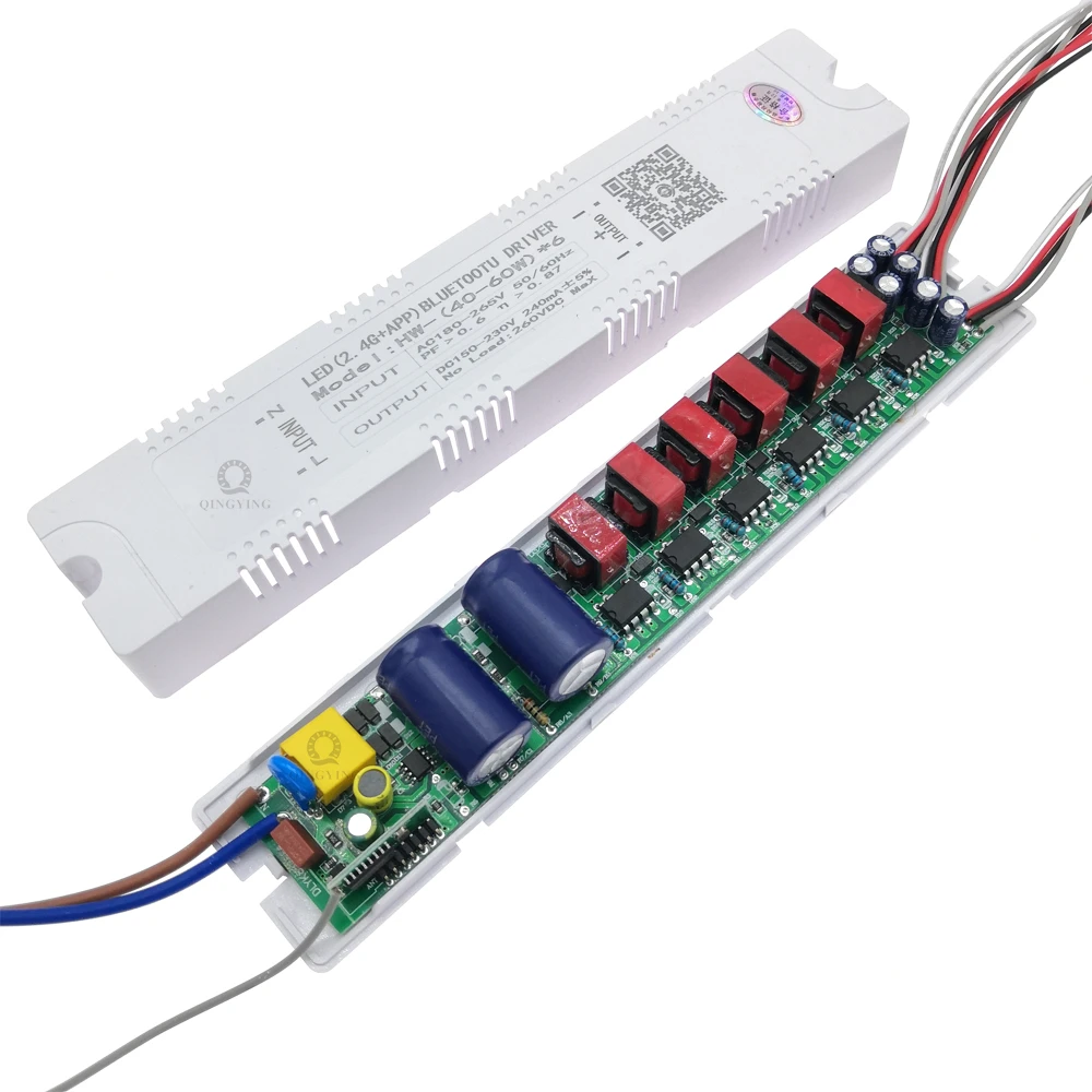 2.4G Intelligent LED Driver 40-60Wx6 40W 50W 60W DC150-230V Remote Control Power Supply Dimming&Color-Changeable Transformer