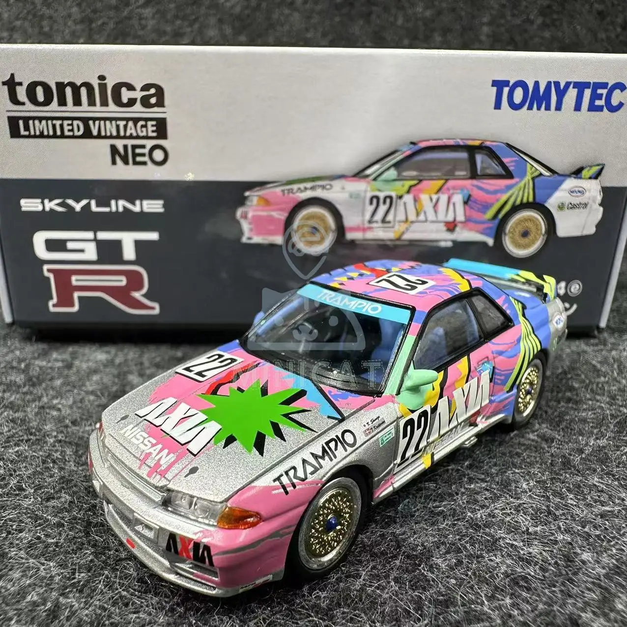 TAKARA TOMY TOMICA TLV LV-LV-N234e Nissan Skyline GT-R R32 AXIA alloy press shaft miniature model,adult decoration,birthday gift