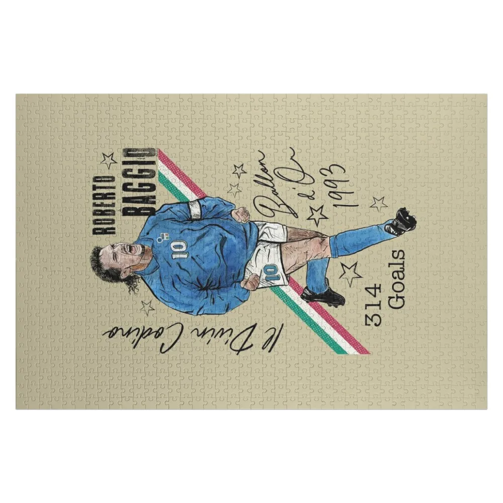 

R.Baggio - Il Divin Codino Jigsaw Puzzle Custom Wood Christmas Gifts Wooden Adults Custom Child Gift Puzzle