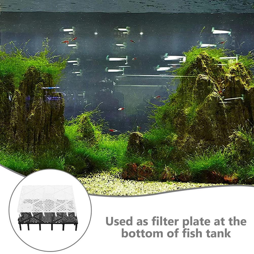 

12Pcs Aquarium Divider Board Plastic Filter Tray for Tank Partition Net with Bottom Impurity Filtration and Survival Rate Boost