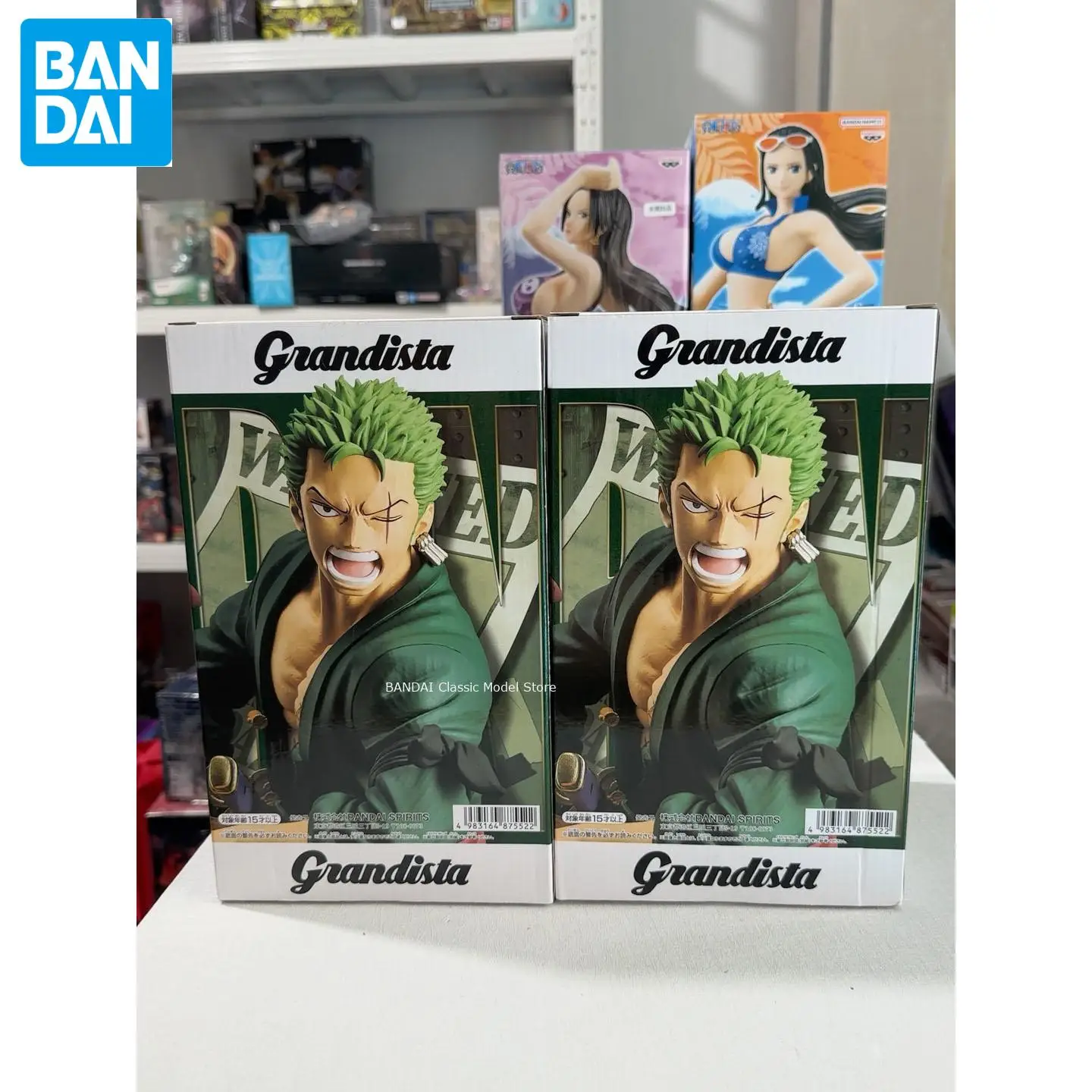 100% In Stock Original Banpresto One Piece Grandista Roronoa Zoro Figure Anime One Piece Model Genuine Boxed Toy