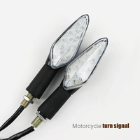 Pit Dirt Bike Motorcycle LED Turn Signal Light Indicator Blinker Waterproof for Most Moto Flashing Warning Rear Lamp Replacement