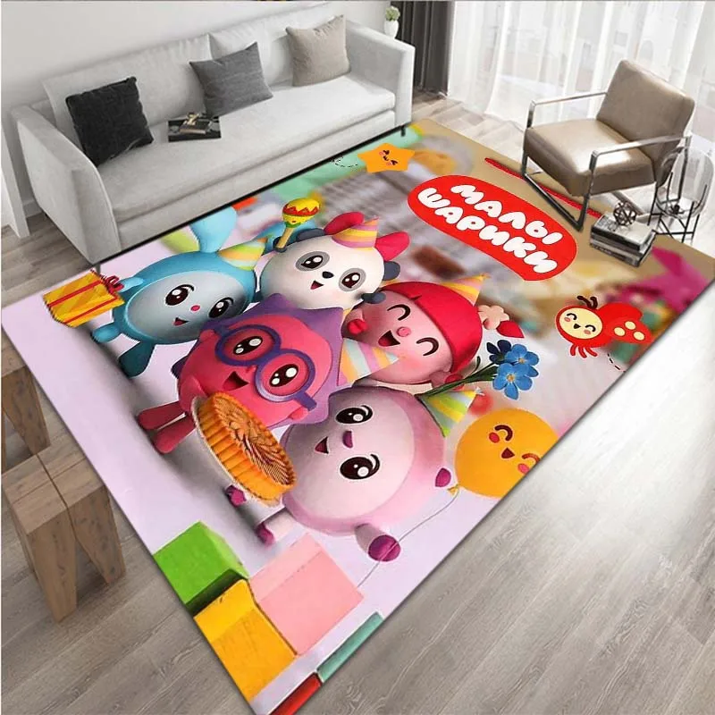 Cartoon Ricky Baby Animation Pattern Living Room Bedroom Children's Carpet Children's bedroom square carpet anime rug