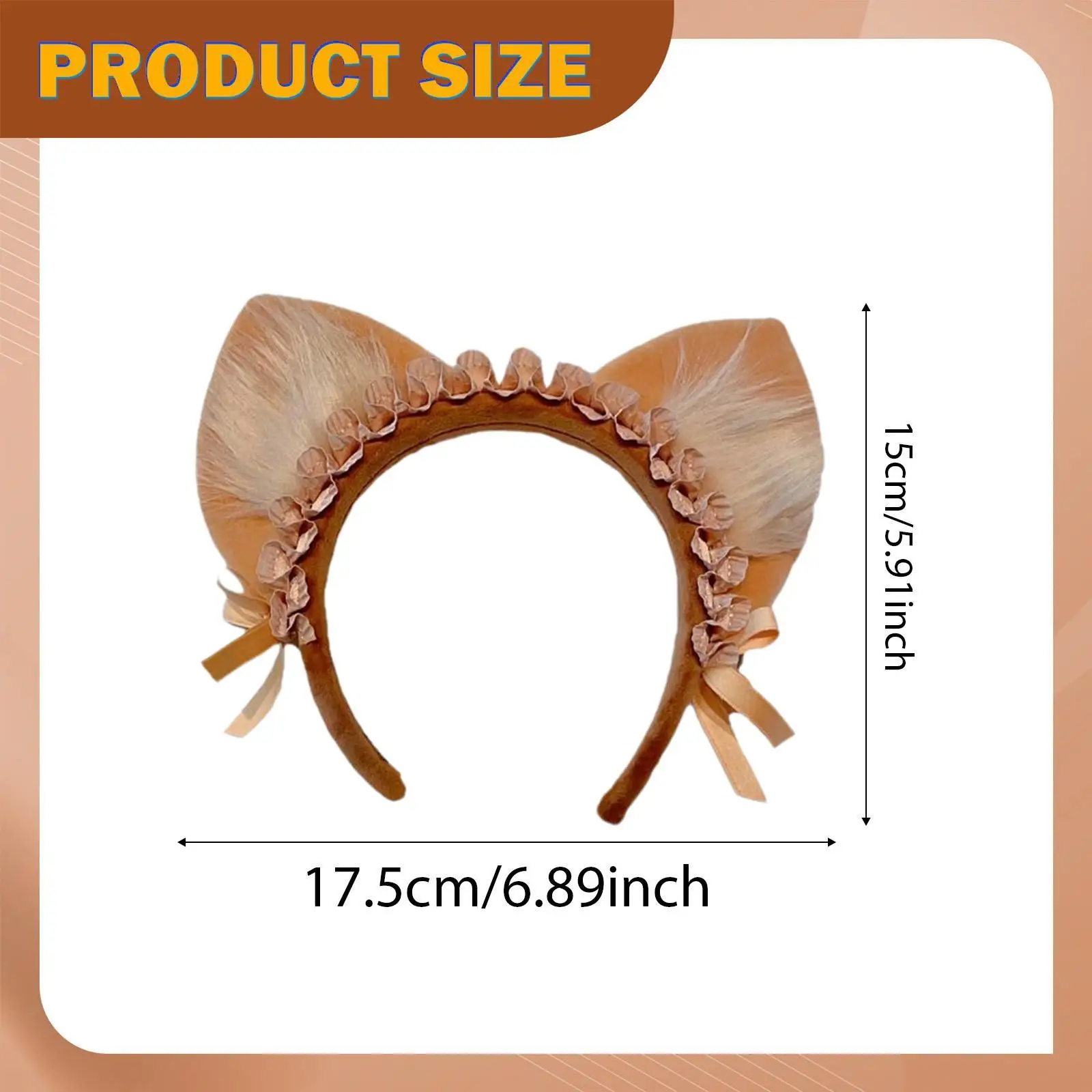 소녀를 위한 카트리나 머리띠 귀여운 동물 고양이 귀 의상 액세서리 성인용 쇼 역할 놀이 파티