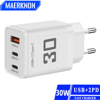 USB PD Fast Charging Charger 30W Type C Mobile Cell Phone PD Wall Quick Charge Wall Adapter for iPhone 15 Pro Xiaomi 14 Samsung