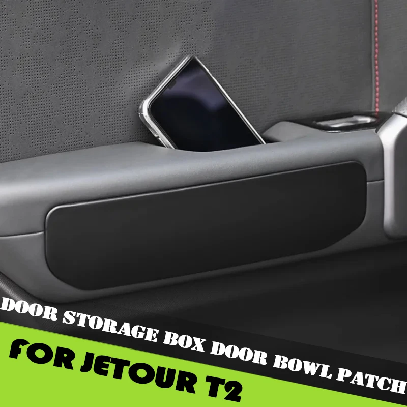 

Car Four-door Storage Box Door Bowl Patch Fit for Jetour Traveller T2 2023 2024 2025 Door Slot Handle Side Protection Sticker