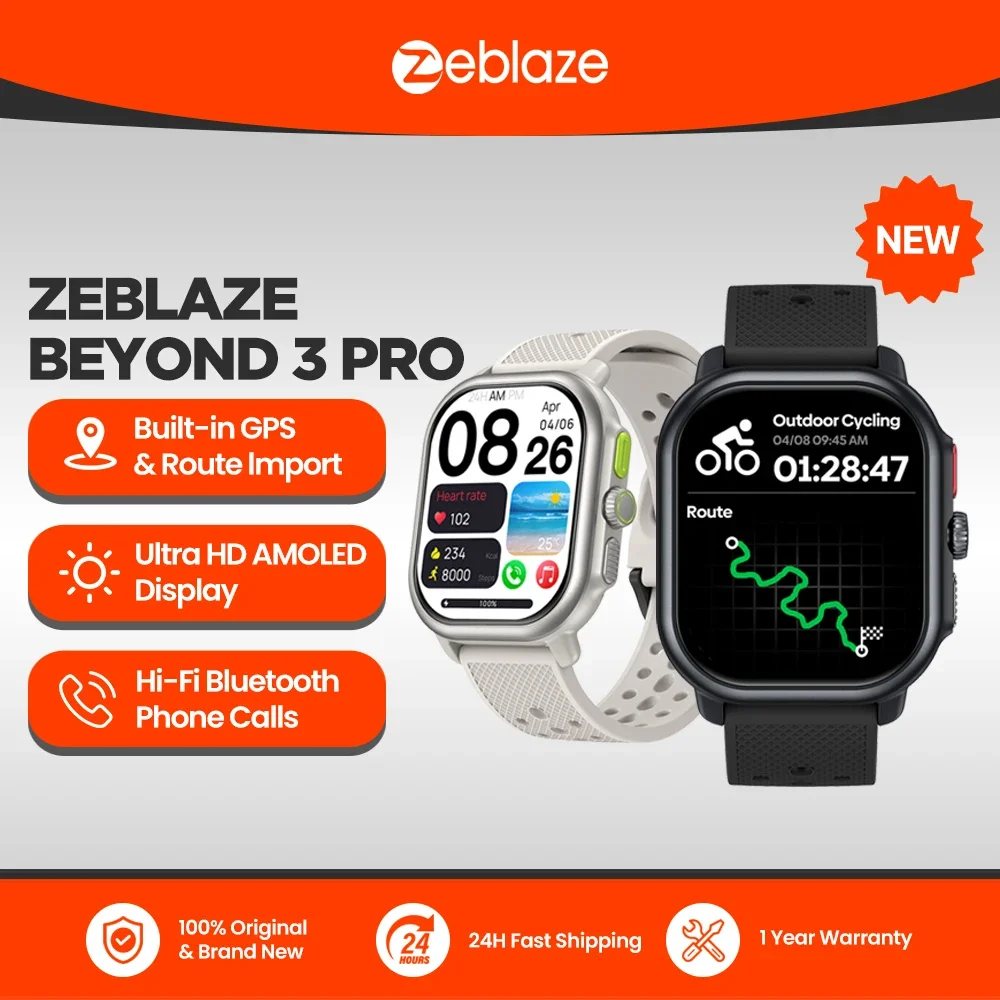 

Beyond 3 Pro GPS Smart Watch Built-in GPS & Route Import 2.15" Display Make/Receive Phone Calls Smartwatch
