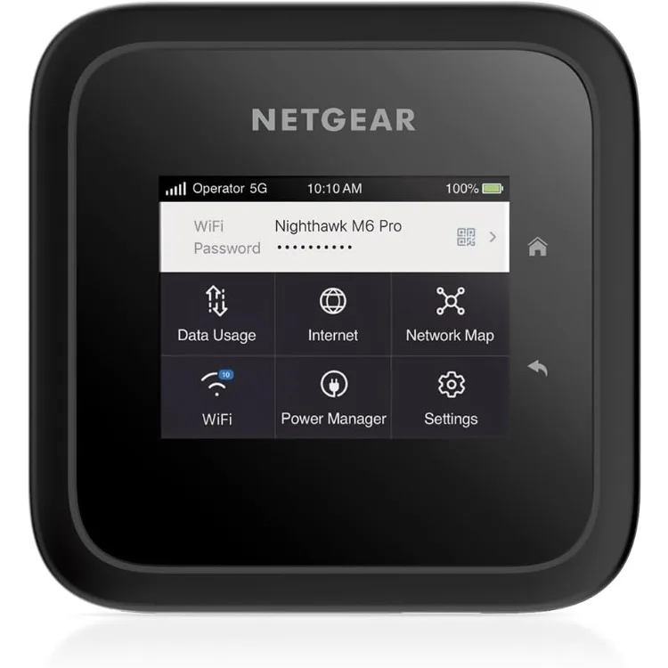 

Nighthawk M6 Pro Mobile Hotspot 5G mmWave, 8Gbps, Unlocked,AT&T, T-Mobile,Verizon International Roaming 125 Countries,WiFi 6E