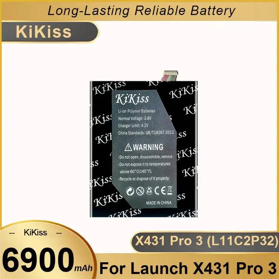 

Для Launch X431 Pro 3 L11C2P32 6900 мАч надежный блок питания аккумулятор планшета