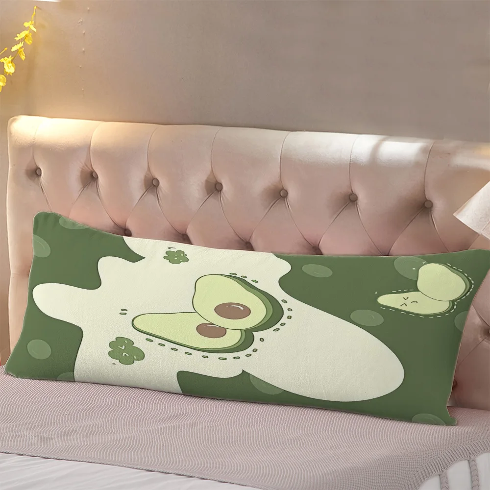 1pc Avocado Theme Full Body Support Pillowcase | 20x54 Inches, Double-Sided Breathable Polyester, Suitable for Side, Back, and S