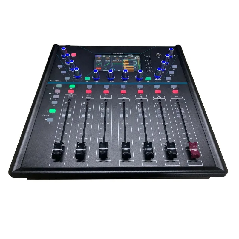 10 Channel High Performance Digital Audio Mixer OEM X-10 Remote Controller for Live Audio Mixing