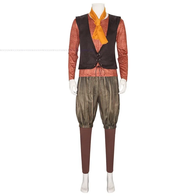 Sisi 2233 Forver بعد قزم Rumpelstiltskin زي شعر مستعار أزياء الهالوين التأثيرية للحفلات للبالغين والأطفال بدلة أنيمي فيلم Rol