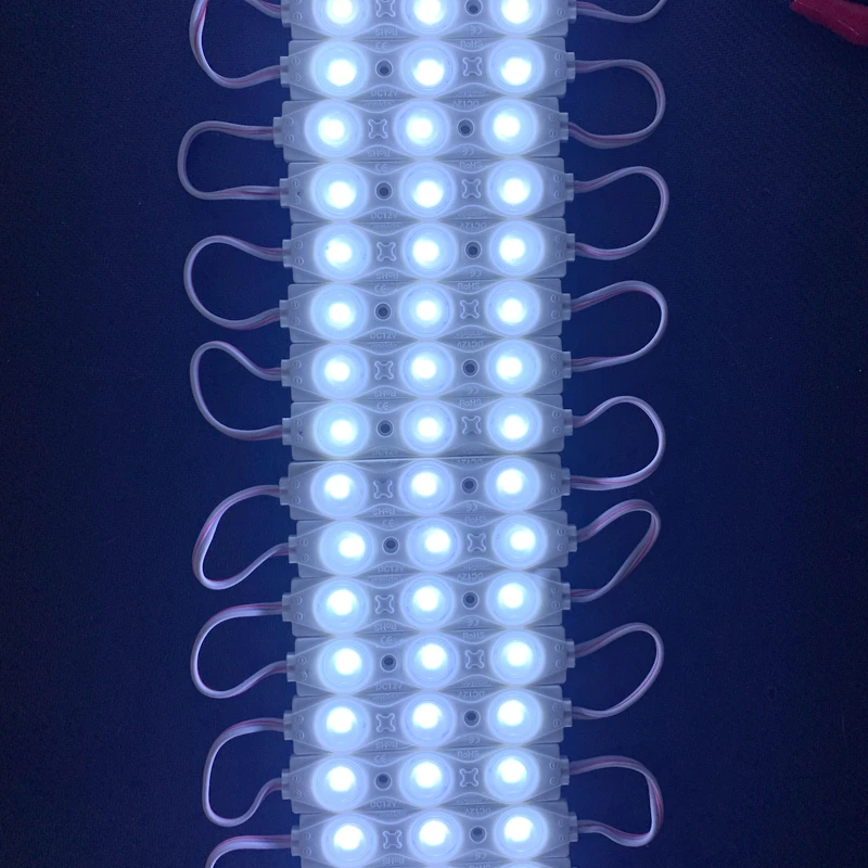 200 pz SMD 2835 MODULO LED 12 V DC 1.5 W bianco freddo impermeabile IP65 con dimensioni 86*16mm luce led iniezione per banner negozio