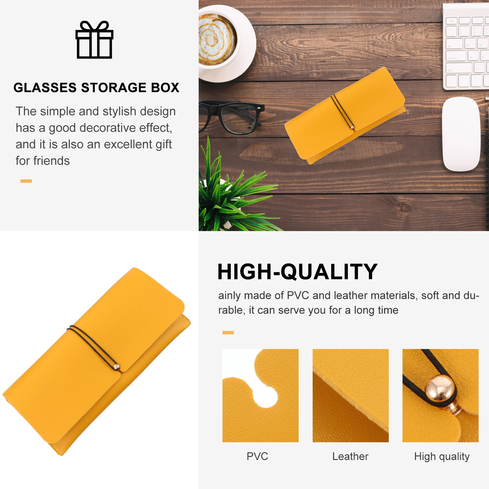 

3 Pcs Glasses Storage Bag Soft Eyeglasses Case Travel Contact Lenses Holder Durable Sunglasses ganizer Storage Box PVC