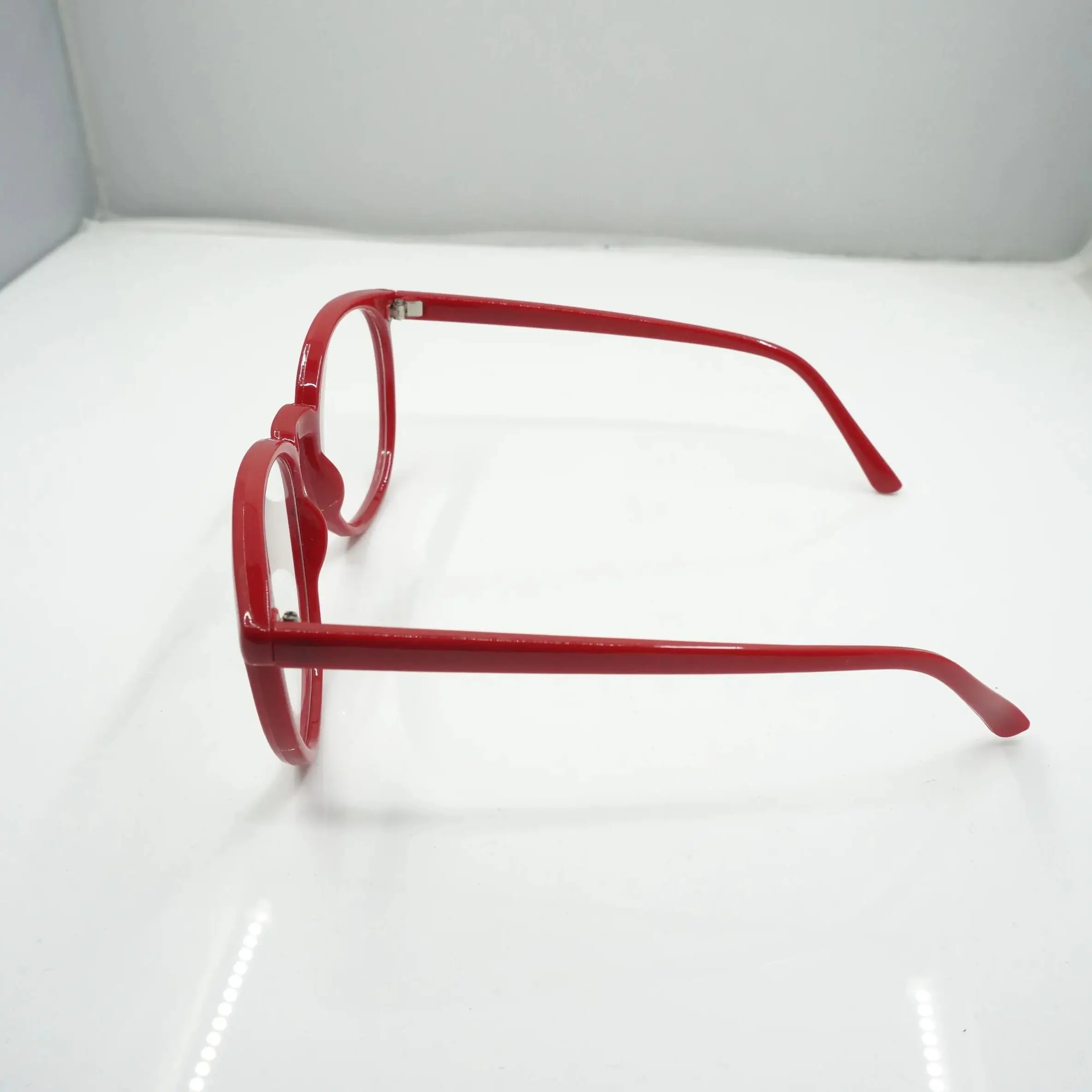 نظارات كورياما ميراي بلاستيكية تنكرية ، إطار أحمر كبير #3