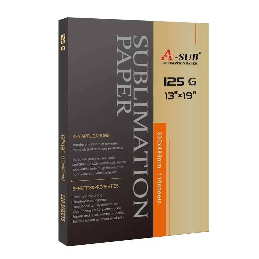 

Sublimation Paper 13X19 Inch 110 Sheets ONLY Compatible with Sublimation Printer and Sublimation Ink 125g