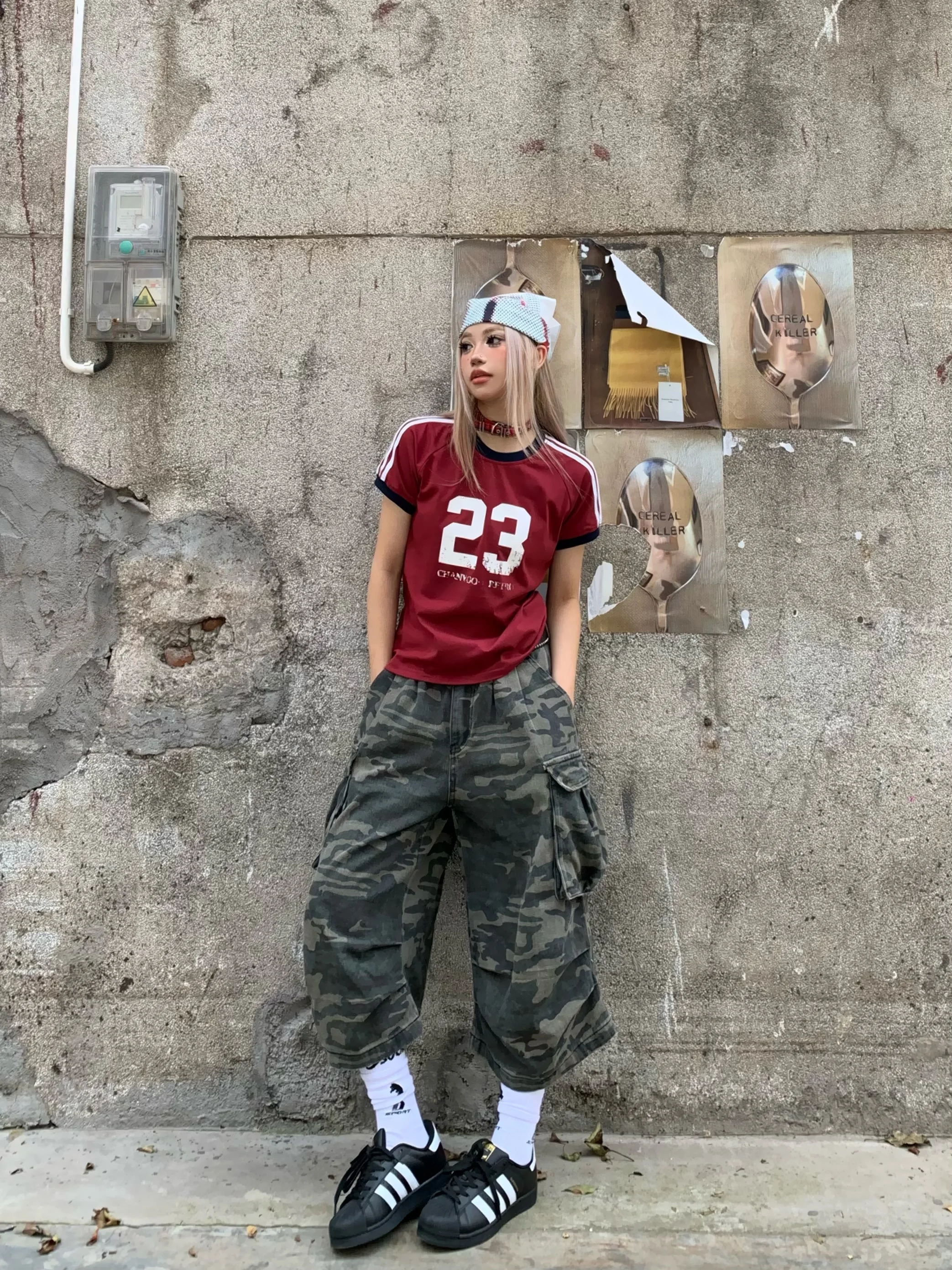 

American Retro ort Sve T-irt Slim Fit Spor Sle oulder Width Regular Length Streetwear round Ne Summer Top