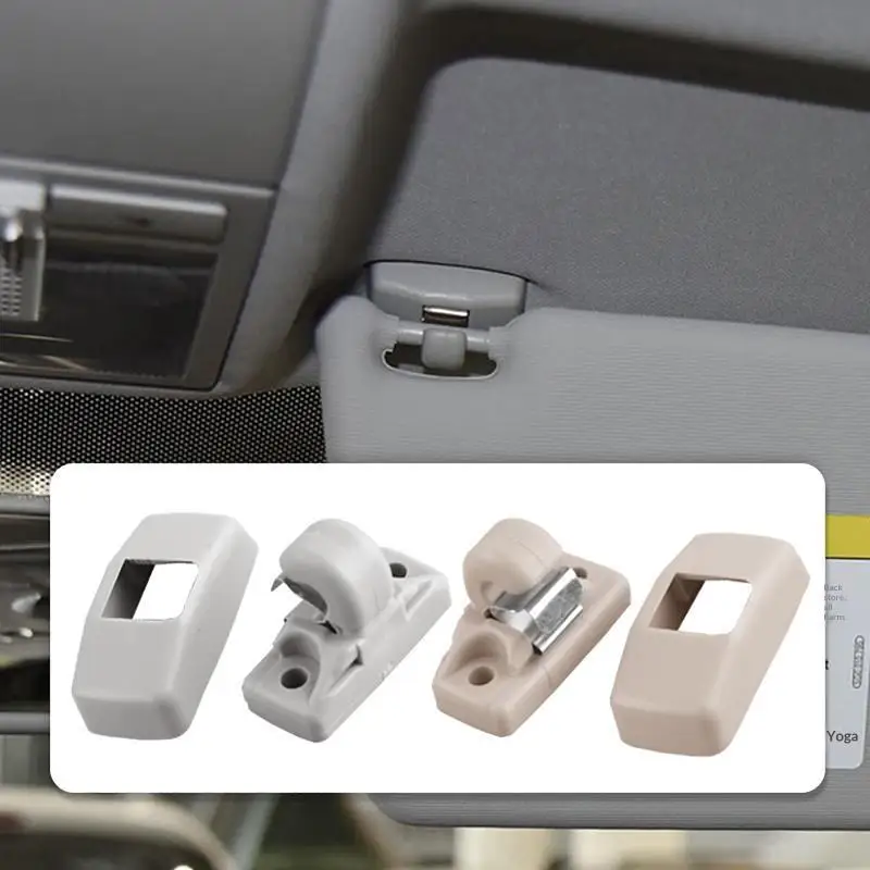 2Pcs Auto Sun Visor Clip Sun Visor Clip Hook Bracket Hanger Car Accessories