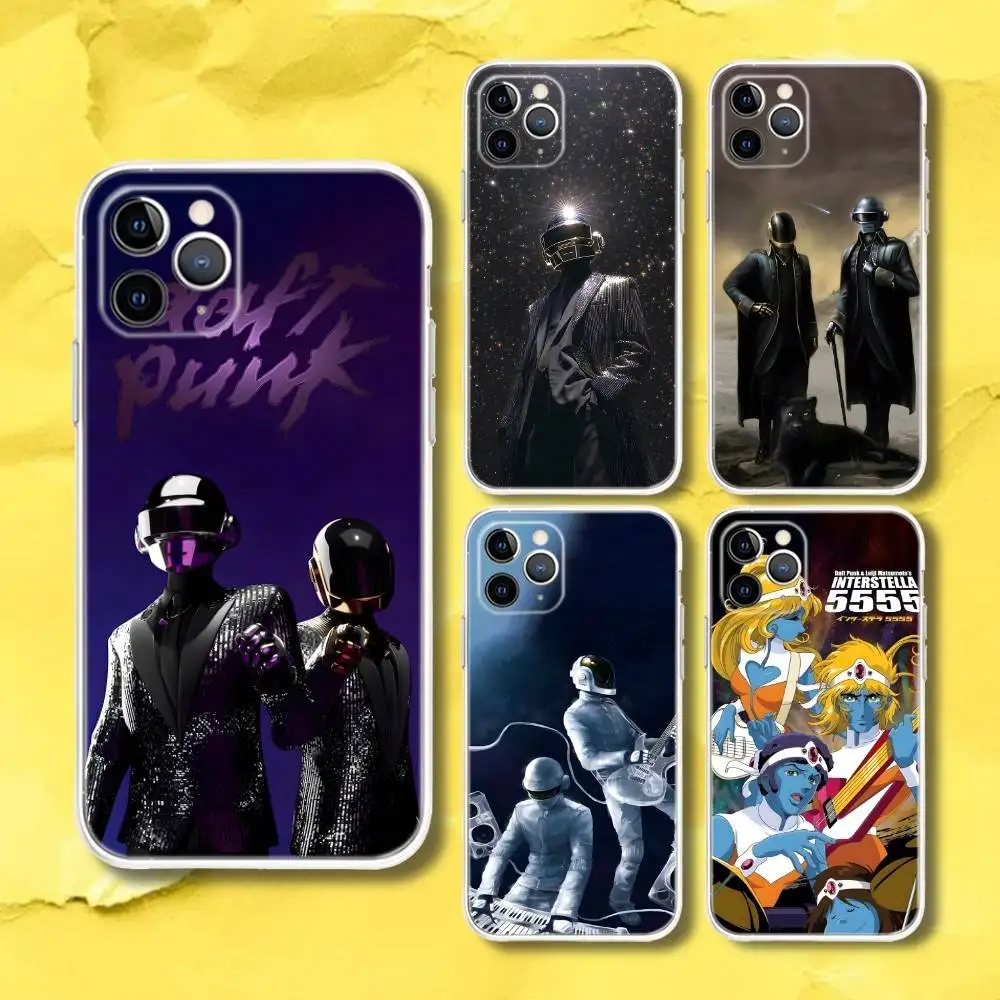 

D-Daft Punk Random Access Memories Transparent Phone Case For iPhone 17,13,15,12,11,14,16 Pro Max Mini 7,8 Plus SE4,E Air Cover