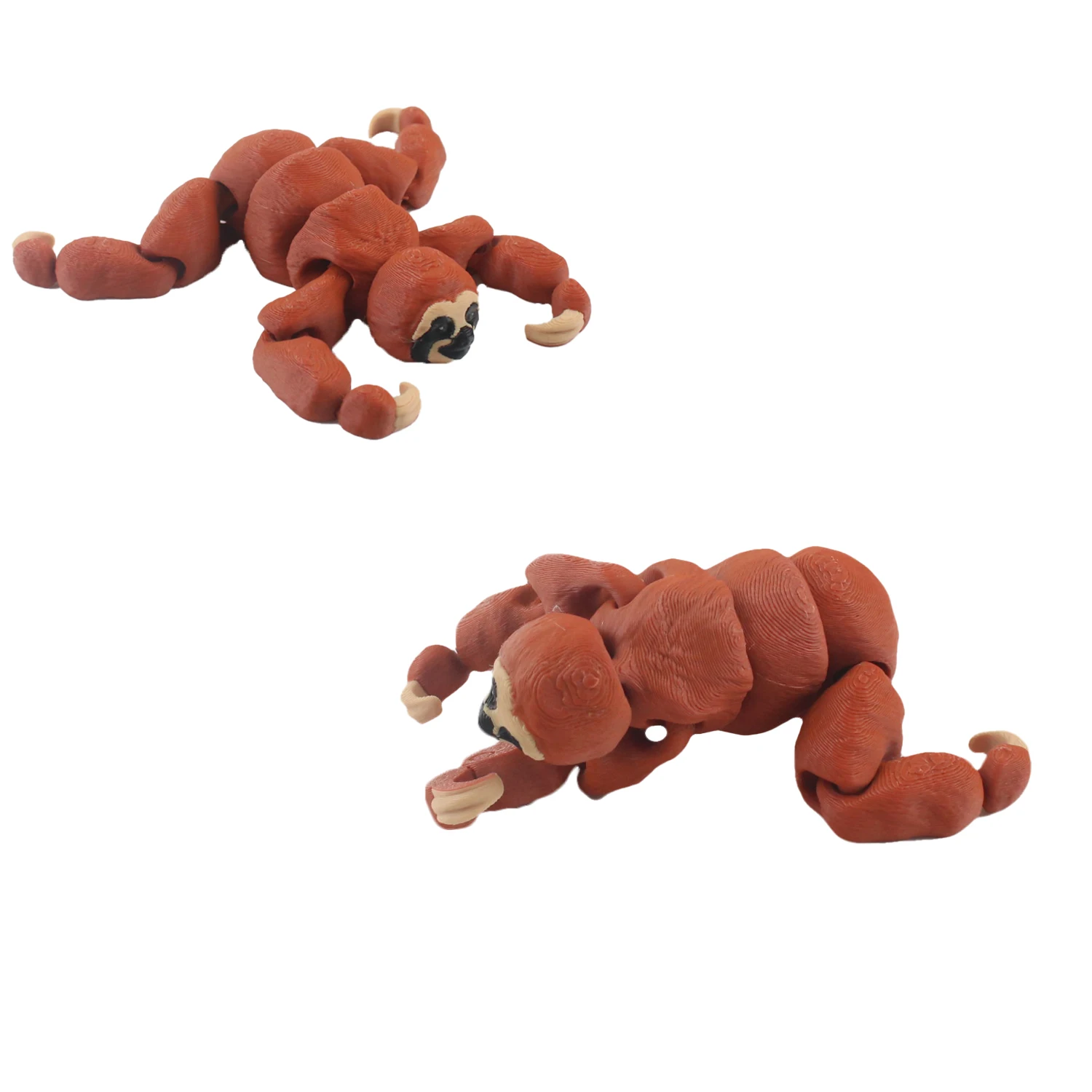 Juntas interactivas de perezoso de tres dedos impresas en 3D, modelo animal auténtico, juguete ecológico impreso para niños y coleccionistas
