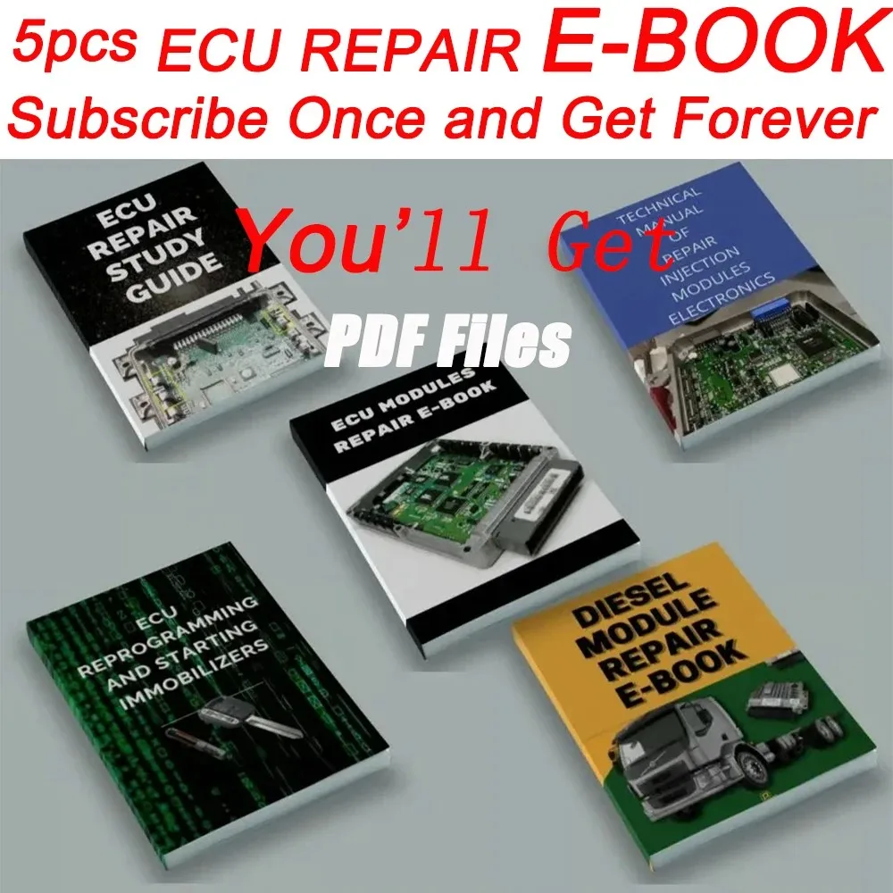 

PACK 5 ECU REPAIR Manuals Repairing Injection Modules in the Workshop DIESEL ELECTRONICS Study Guide Car Truck Diagnostic Tools