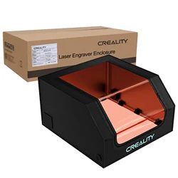 Creality Official Laser Engraver Enclosure Fireproof and Dustproof Protective Cover with Exhaust Fan and Pipe Fits 700x720x400mm