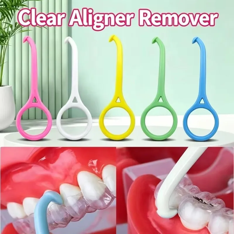 100Pcs Mixed Orthodontic Aligner Remover Hook Individually Packed Invisible Brace Removal Tool Dental Aligner Retainer Extractor
