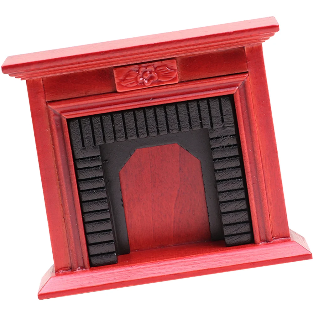 

House Accessories for Home Dollhouse Fireplace Toy Miniature Furniture Tiny Red