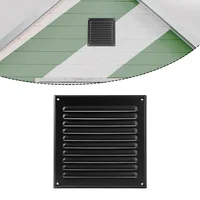 250x250mm Metal Louver Vent Cover Square Vent Exterior Wall Grille Cover Heating Cooling & Vents Plate Insect Screen Cover 3