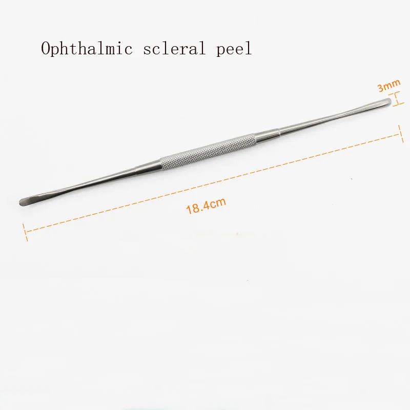 Ophthalmic microinstruments Stainless steel titanium alloy double-ended periosteal/scleral peel