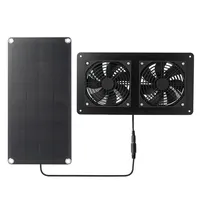 Solar Panel 30W 12V Exhaust Fan For Outdoor Office Dog Chicken Coop Greenhouse Waterproof Solar Panel 360*180*3mm