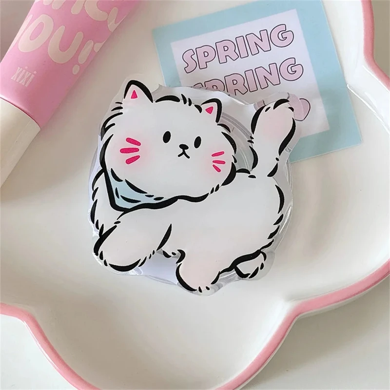 

Корейский симпатичный шарф кошка для Magsafe магнитный держатель для телефона Tok подставка для iPhone складной беспроводной зарядный Чехол держатель кольцо