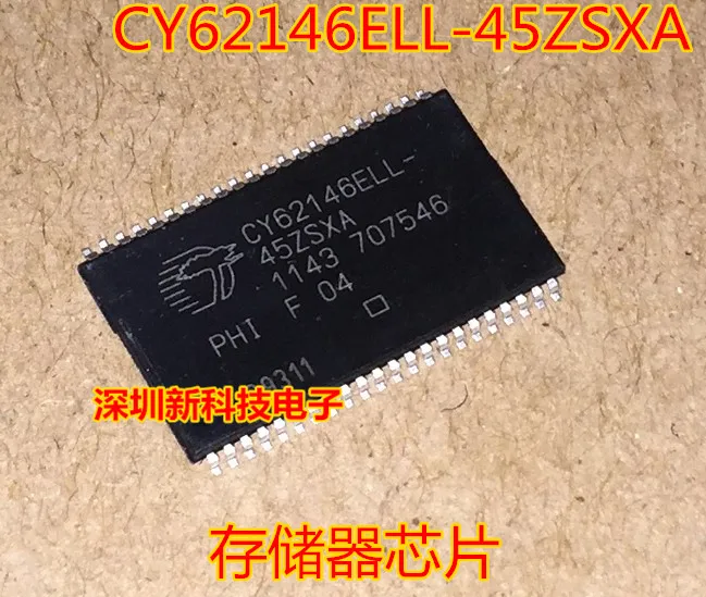 Free shipping   CY62146ELL-45ZSXA CY62146ELL TSOP-44      10PCS