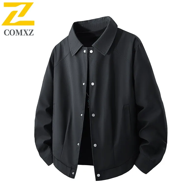

COMXZ уличная рабочая мужская куртка, удобное ветрозащитное пальто, многофункциональная легкая осенняя новая ветровка с воротником-стойкой