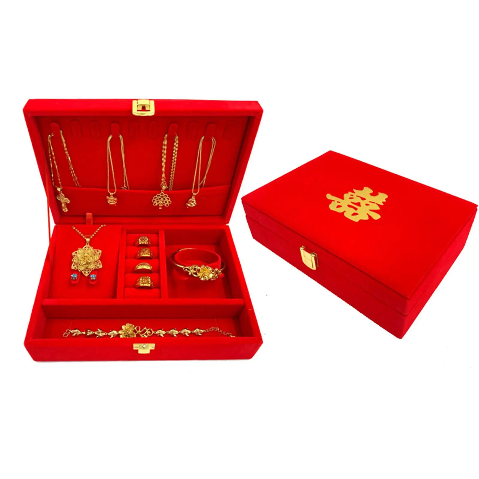 

Jewelry Display Box Bracelet Trinket Organizer for Proposal Ceremony Wedding