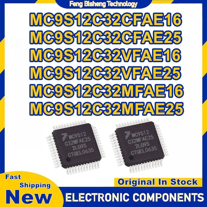 

Микросхема MC9S12C32CFAE16 MC9S12C32CFAE25 MC9S12C32VFAE16 MC9S12C32VFAE25 MC9S12C32MFAE16 MC9S12C32MFAE25 QFP48, 100% новая, оригинальная