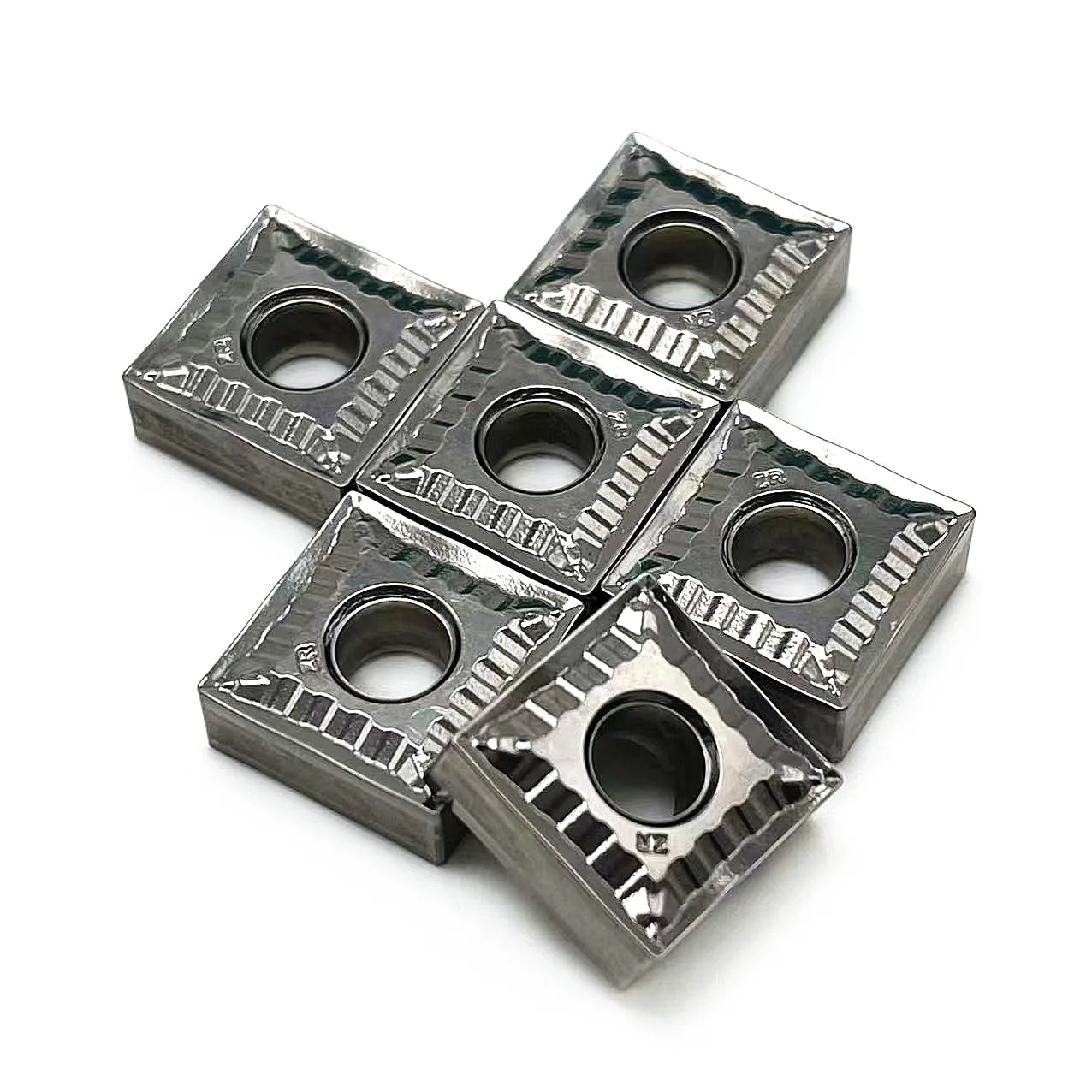 ตัวแทรก mesin bubut CNC สำหรับสแตนเลสสตีลเครื่องมือตัด SNMG1204เอ็มที CT3000ภายนอก
