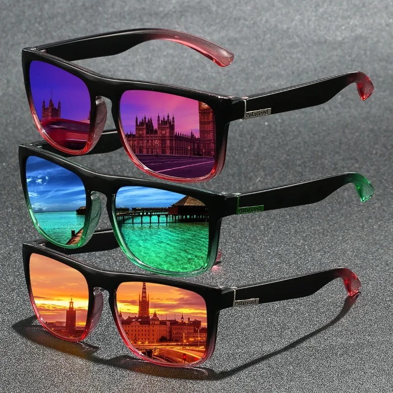 

Fashion Vintage Square Sunglasses Men Women Driving Fishing Luxury Brand Designer Sun Glasses Driver's Eyewear UV400 Glasses